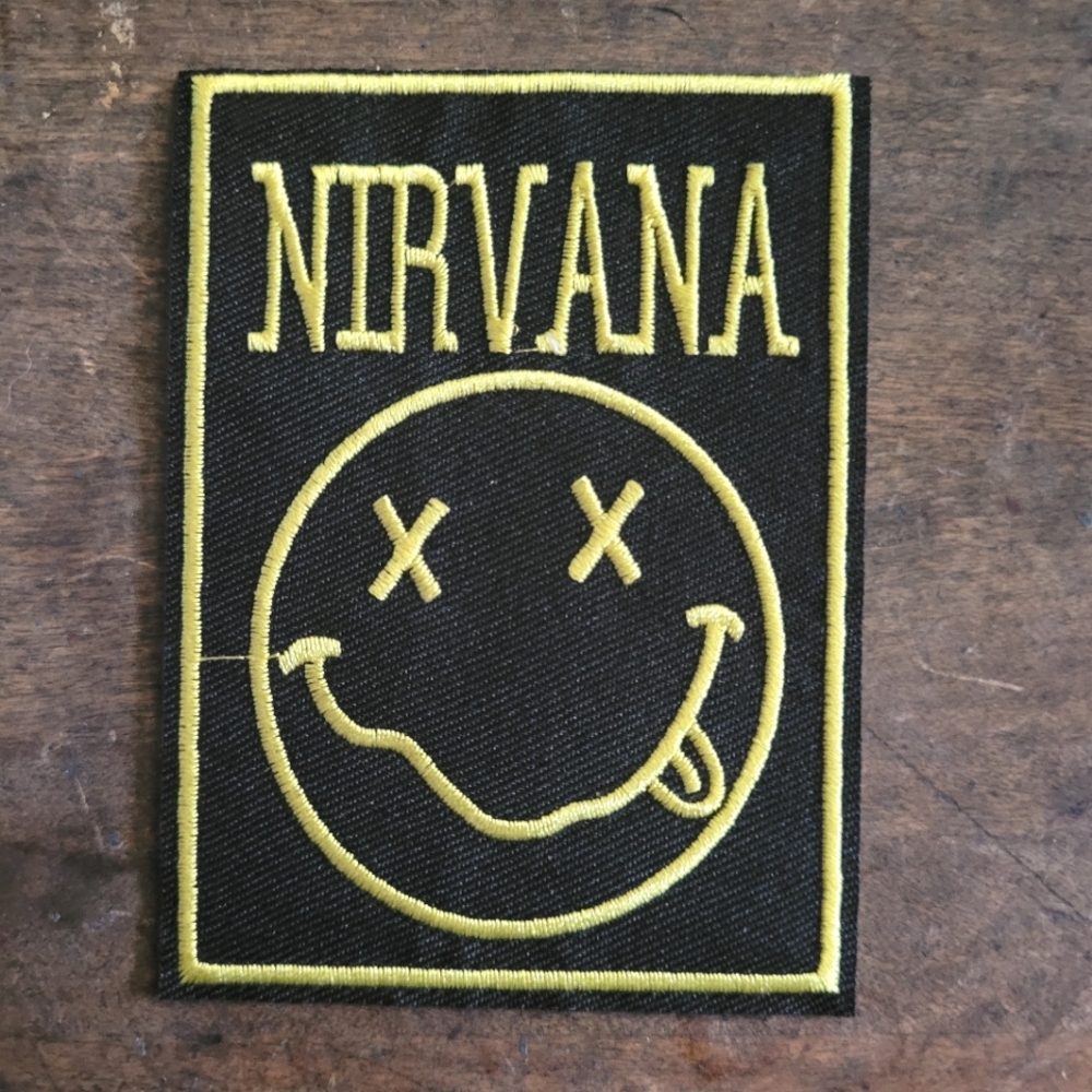 Nirvana Grunge Alternative Rock Vintage 90's Embroidered Iron on Patch
